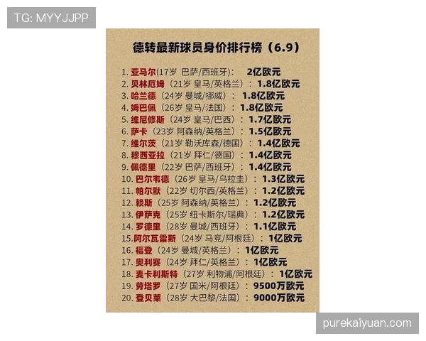 世界杯传统强队哪些球员身价最高